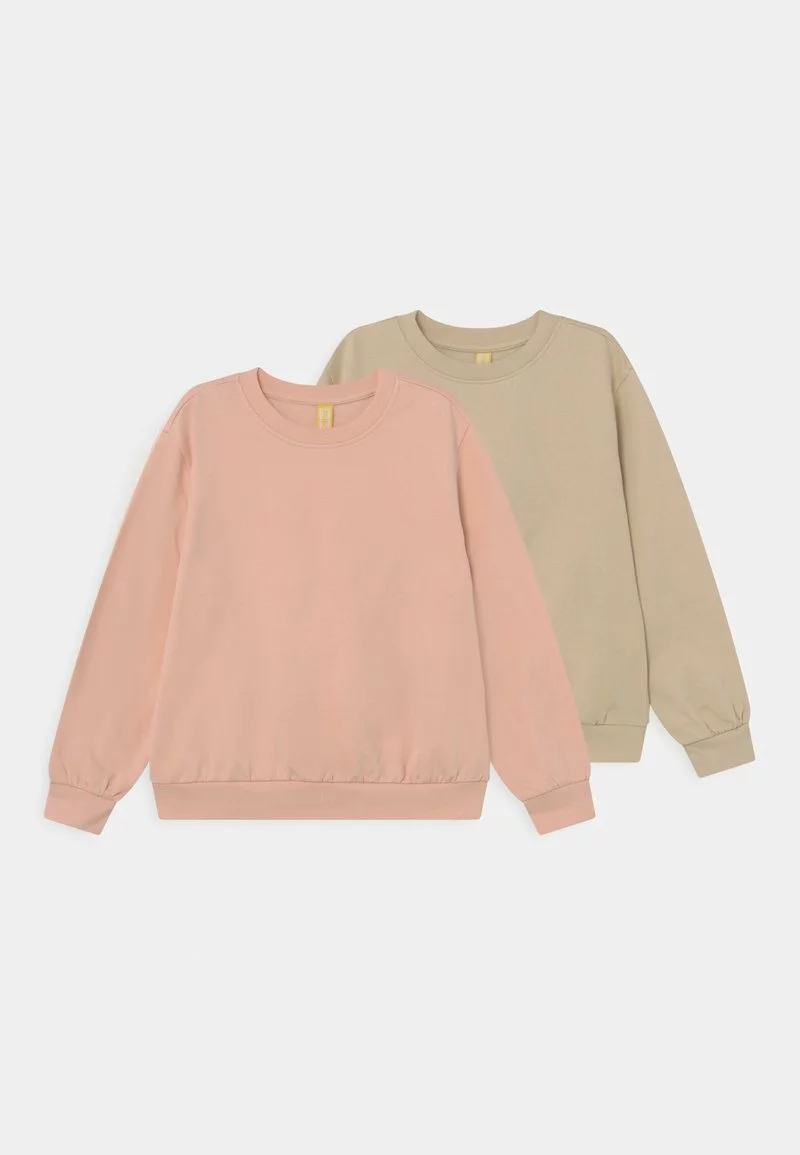 Friboo 2 PACK UNISEX - Sweatshirt - Tan/light Pink