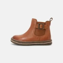 Friboo LEATHER BOOTIES - Stiefelette - Cognac, Unisex