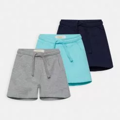 Friboo SOLID SPORT 3 PACK - Shorts - Grey / Dark Blue /turquoise, Kinder