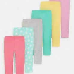 Friboo 7 PACK - Leggings - Hosen - Multi Coloured/ight Pink/yellow, Kinder