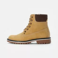 Friboo BOOTIES - Schnürstiefelette - Camel, Kinder