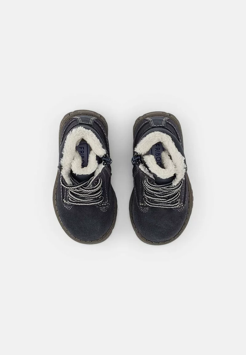Friboo LEATHER BOOTIES - Schnürstiefelette - Dark Blue, Kinder – Bild 4